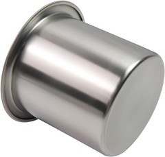 Dnyta 2Pcs Stainless Steel Cup Holder 4.1×3.4, Regular style, 2pcs, Silver
