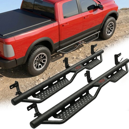 2009-2024 Dodge Ram 1500/2500/3500 Heavy-Duty Steel Dual Stair Running Boards