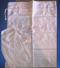 VTG Victoria’s Secret Laundry Bag Drawstring Embroidered Precious Property NWT