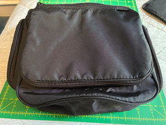 LL Bean Toiletry Bag Hanging Organizer Black Med Shower Caddy Zip Compartments