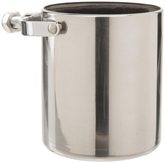 Diamond Plate Stainless Steel Motorcycle Cup Holder – Motorbike, Silver