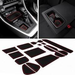JDMCAR Liner Accessories Compatible with Toyota RAV4 2019-2024 2025 and Red