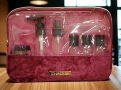 NWT BEBE PINK PURPLE 11 PIECE SET TRAVEL BOTTLE CASE BAG COSMETIC AIRLINE TSA