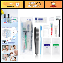 50 Travel Size Toiletries Kit – Personal Hygiene Essentials for Men & Women