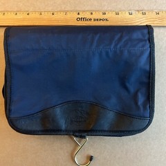 Vintage – Blue & Nylon – Toiletry / Dopp￼/ Bag ￼Option To Hang Looks Great!