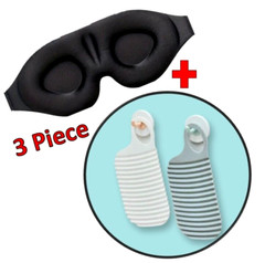 Eye Mask Bundle Travel + 2 Bonus Mini Intimate Washboards 3 pcs Delicates NEW
