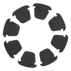 RLB-HILON 8PCS Cup Holder Insert Rubber Compatible with Chevy Silverado Black