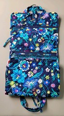VERA BRADLEY Hanging Travel Toiletry Organizer Bag Moonlight Garden