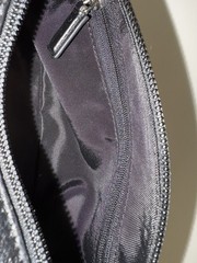 Cole Haan Travel Kit Black Leather Zip Toiletry Bag Pouch Travel Pouch