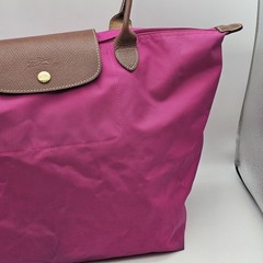 Longchamp Le Pliage Tote Travel Shoulder Bag Nylon Handbag Large Pink