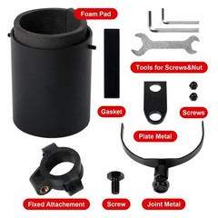 Motorcycle Cup Holder ABS Chrome Handlebar Mount Drink Water Matte Black