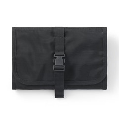 【MUJI】 Nylon mesh hanging toiletry case Black approximately 21 x 15cm