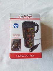 New 5 Minute Fix-It Camouflage Heated Auto Travel Mug/Tumbler 4&prime; Adapter Cable