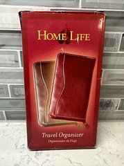 NEW Home Life Travel Organizer for Passports, Tickets, Credit Cards, etc. Brown