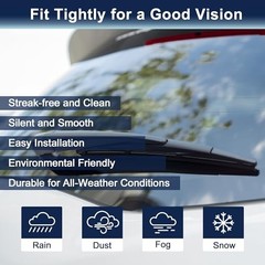 Rear Windshield Wiper Blade Arm Set for Volvo V40 MK2 2012-2019 – 290mm 11