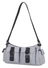 Harley-Davidson Unisex Multi-Purpose Nylon Top Zip Utility Bag, Gray