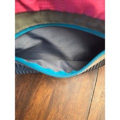 Egogo neon pink teal and grey fanny pack adjustable nylon travel