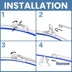 OEM QUALITY 1313 Premium Original Replacement Windshield Wiper BladesQuiet and D