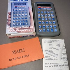 Super Road Whiz Interstate Services and Directions Vintage GPS Maps