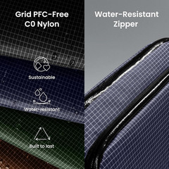 Electronic Organizer Travel Case Performance, Water Resistant Dual Compartment C