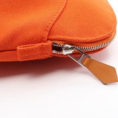 HERMÈS Hermes Bolide Mini Canvas Leather Pouch – DUTY FREE
