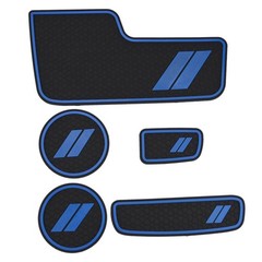 Anti Dust Decal Coaster Mat Insert Tray Set for Dodge Durango oem, Blue