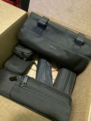 TUMI+ Accessories Set Bundle Set of Six Travel Accessories in Black