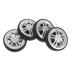 4Pcs Durable Suitcase Rubber Wheels Replacement Kit Easy Install Travel Luggage