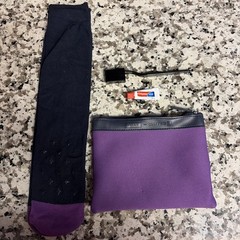 United Airlines Premium Plus AWAY Amenity Pouch with Socks