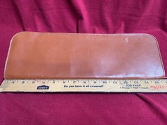 genuine leather travel tie case