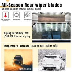 AUTOBOO 14 Inch Rear Wiper Blade Replacement for 06-24 Subaru Forester Outbac…