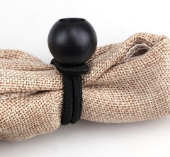 AOPRIE 30 Pack Bungee Balls, Black Ball Heavy Duty 4 In,