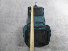 Vintage L.L.Bean Hanging Toiletry Dopp Kit Black Travel Bag Mesh Pockets