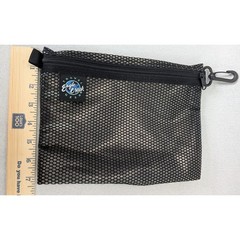 Eagle Creek Travel Organizer Pouches Set of 3 Black Mesh Excellent Zipper Clips
