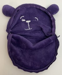 Undercover Bears Plush Bag Zippered With Wrist Strap