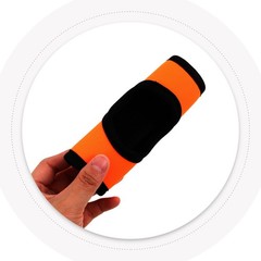2Pcs Reusable Handle Wraps for Suitcase and Door Orange Neoprene Covers