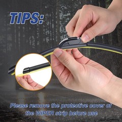 24 & 18&Prime; Silicone Wiper Blades Premium AllSeason Windshield Set 2Pack »