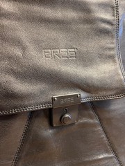 Bree Leather Canwas Suit Dress Bag Suitcase Travel Bag Germany Original Vintage