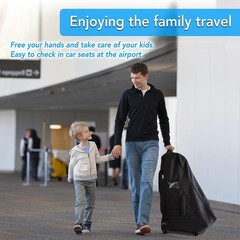 Jenen Jnzen Car Seat Travel Bag Wheels Car Seat Bag For Airplane Padded