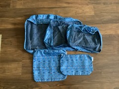 Life Is Good Travel Packing Cube Set 5 Zipper Pouches NWOT