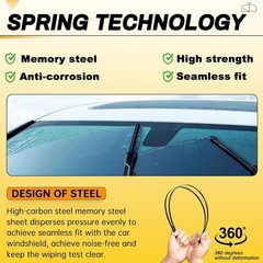 AUTOBOO 26&Prime; 16&Prime; Windshield Wiper Blades Set OEM Quality Premium