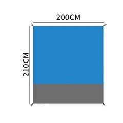 Large Beach Towel Sand Resistant Picnic Mat Blue 2M X 2.1M