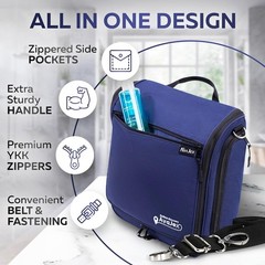 Large Hanging Travel Toiletry Bag with Shoulder Strap