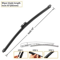 OEM Wiper Blade Set for Mini Cooper Countryman 2017-2023 – 23+21+10 Inches