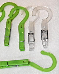 10 Pack Plastic Hanging Hooks for Travel Laundry, Underwear, Socks, Gloves,Hats