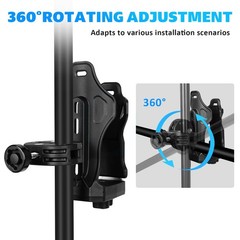Upgraded Motorcycle ATV Cup Holder Anti Theft, Extra Large Bike Water Black