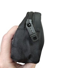 Tumi Black Ballistic Nylon Small Travel Pouch Zippered Accessory Bag 7&Prime;