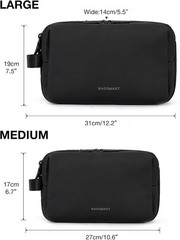 Men&rsquo;s Medium Water-Resistant Toiletry Bag – Travel Organizer for Grooming Ess…