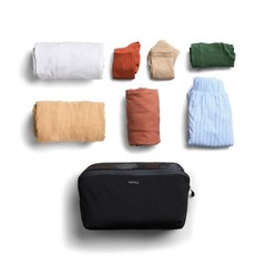 12L Travel Packing Cube Organizer Pouch – Lightweight, Durable, Zip Pocket – Bla