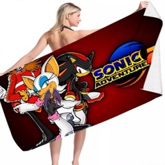 Sonic Beach Towel Bath Sheet Model Of Your Choice 75×150cm Shadow Silver